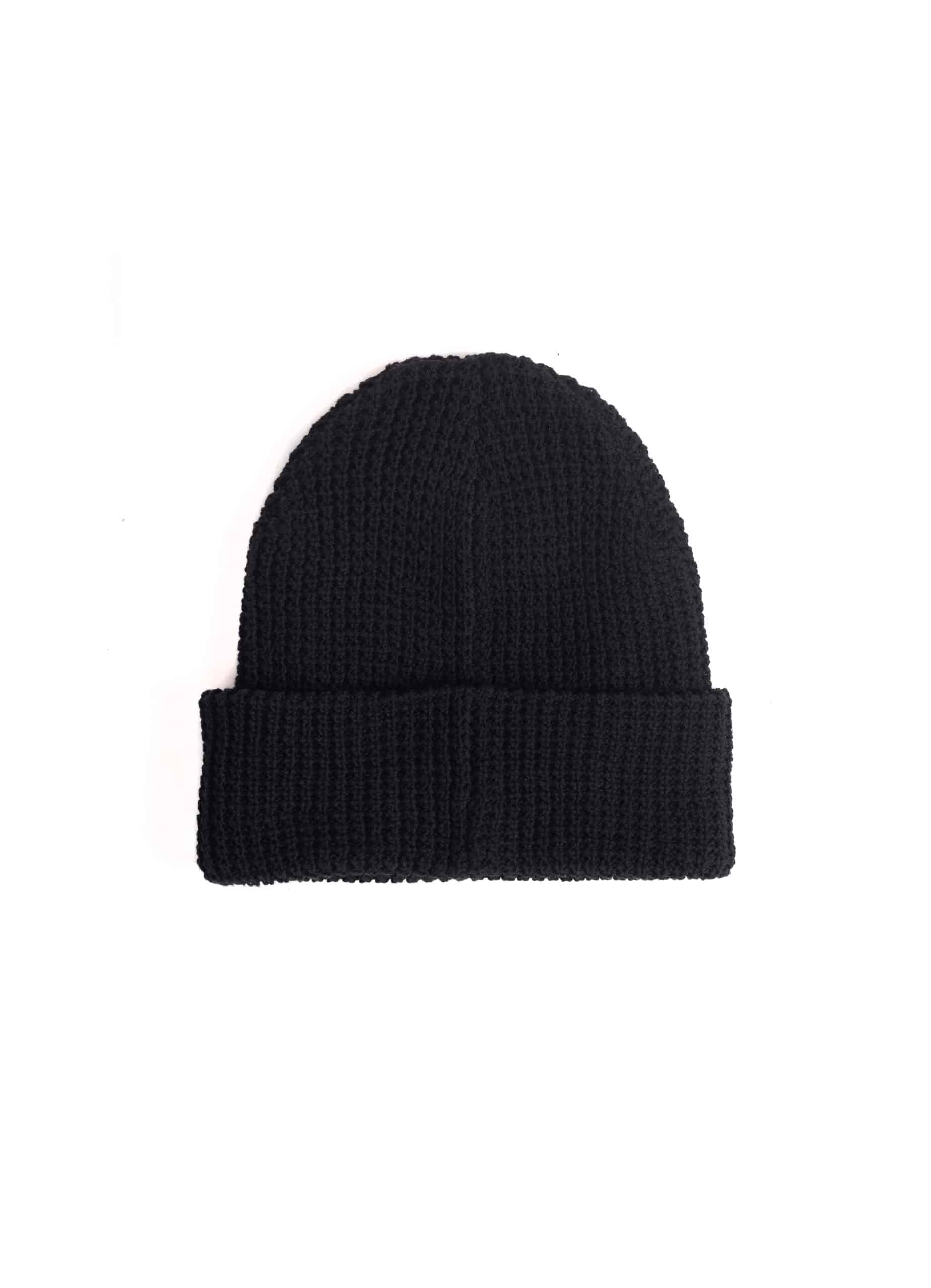WBE99-Purewaste-waffle-beanie-black kopio
