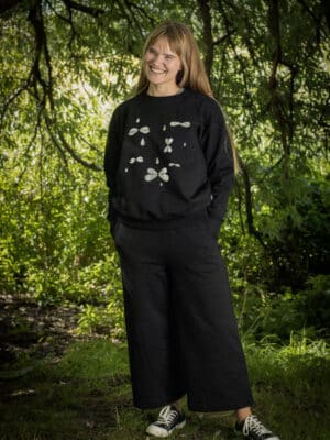 Silver Drop Bows Sweatshirt