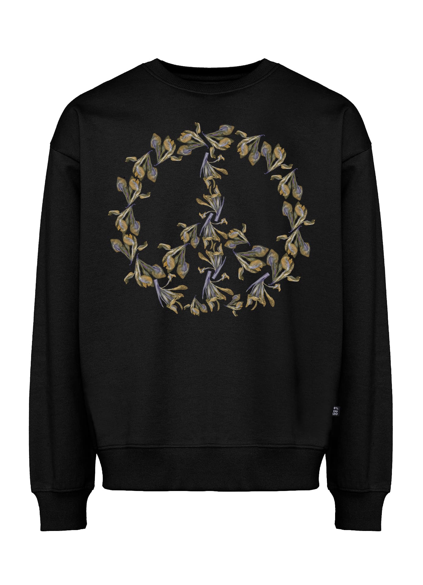 loose-fit-sweatshirt-black-Kreetta-Peace-Olive