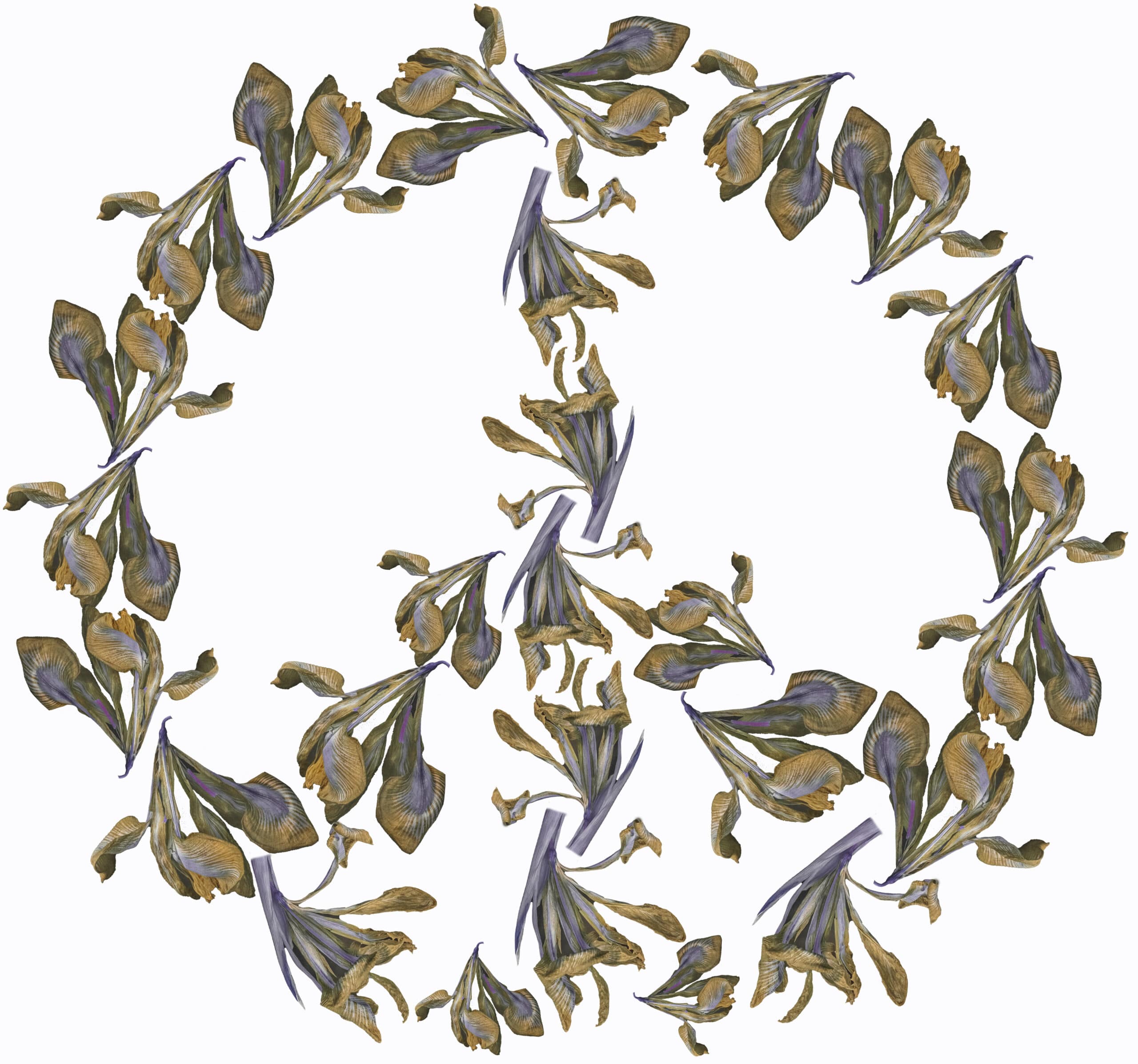 Peace sign by Kreetta Järvenpää_Olive_32x30_white